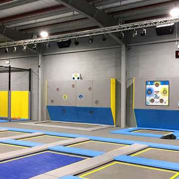 SkyPods Introduce Interactive Games to Trampoline Parks