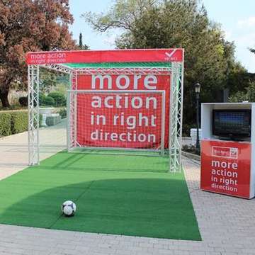 Kick-Point Interactive Soccer Goal Delivers Brand Messages Online