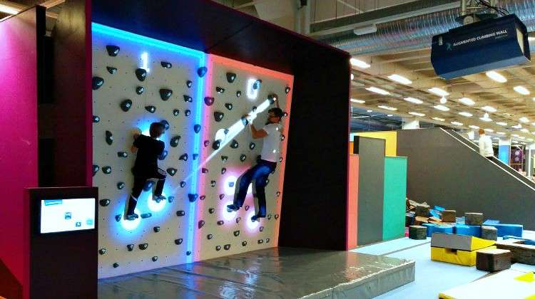 Augmented Climbing Wall Creates Value for Business Owners