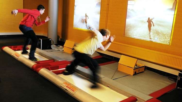 Interactive Ice Skating and Trampoline Games for Better Fitness