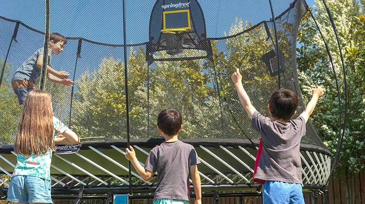 Healthy Engagement with Springfree Trampoline