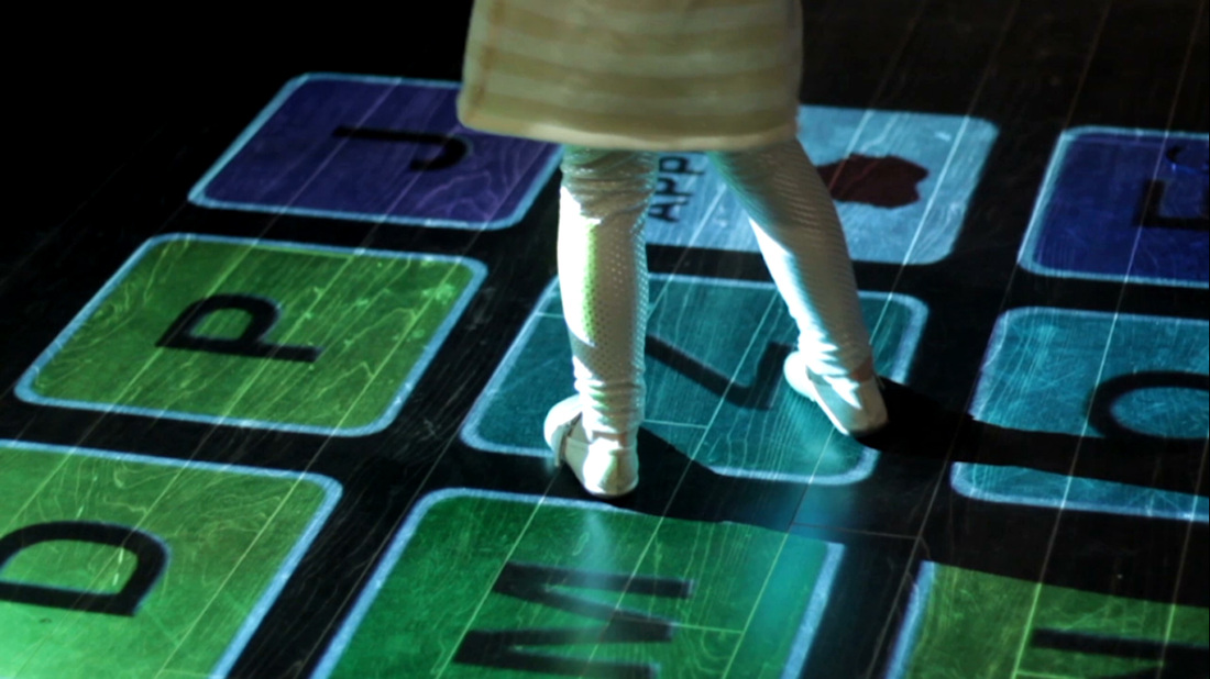 interactive projector kids game
