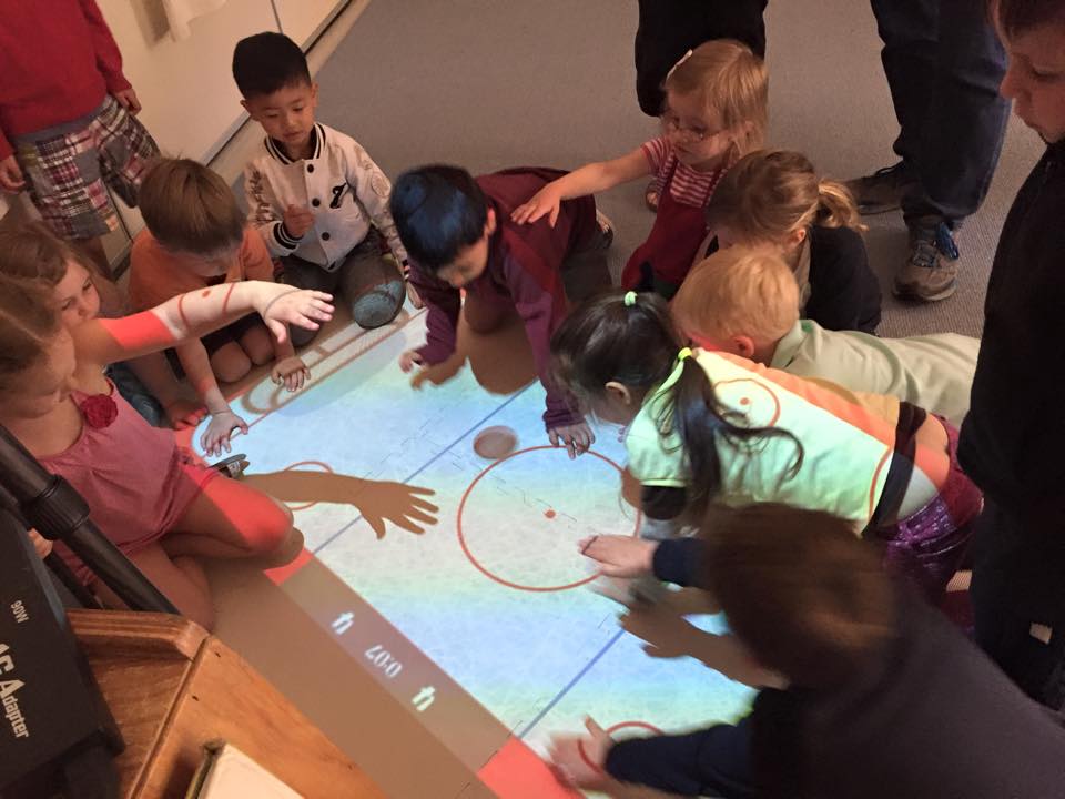 interactive projector kids games