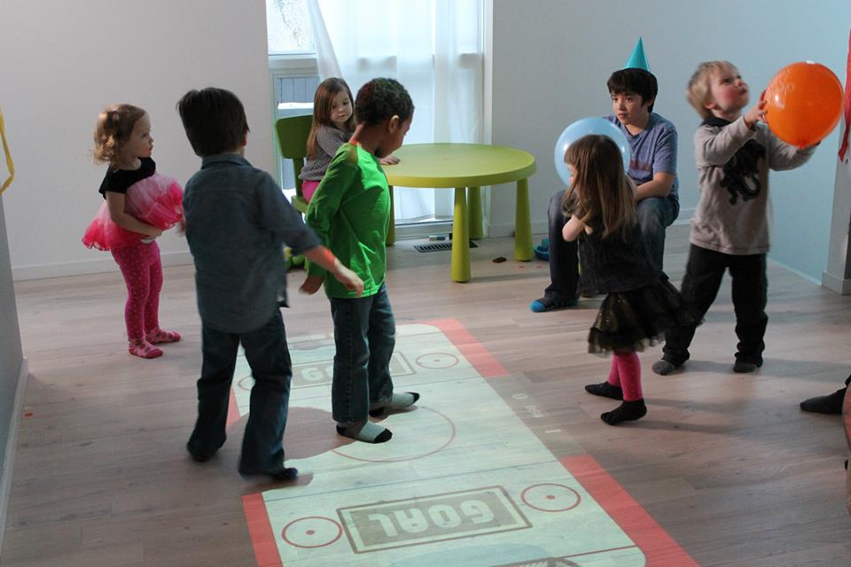 interactive projector kids games